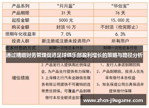 通过精细财务管理促进足球俱乐部盈利增长的策略与路径分析